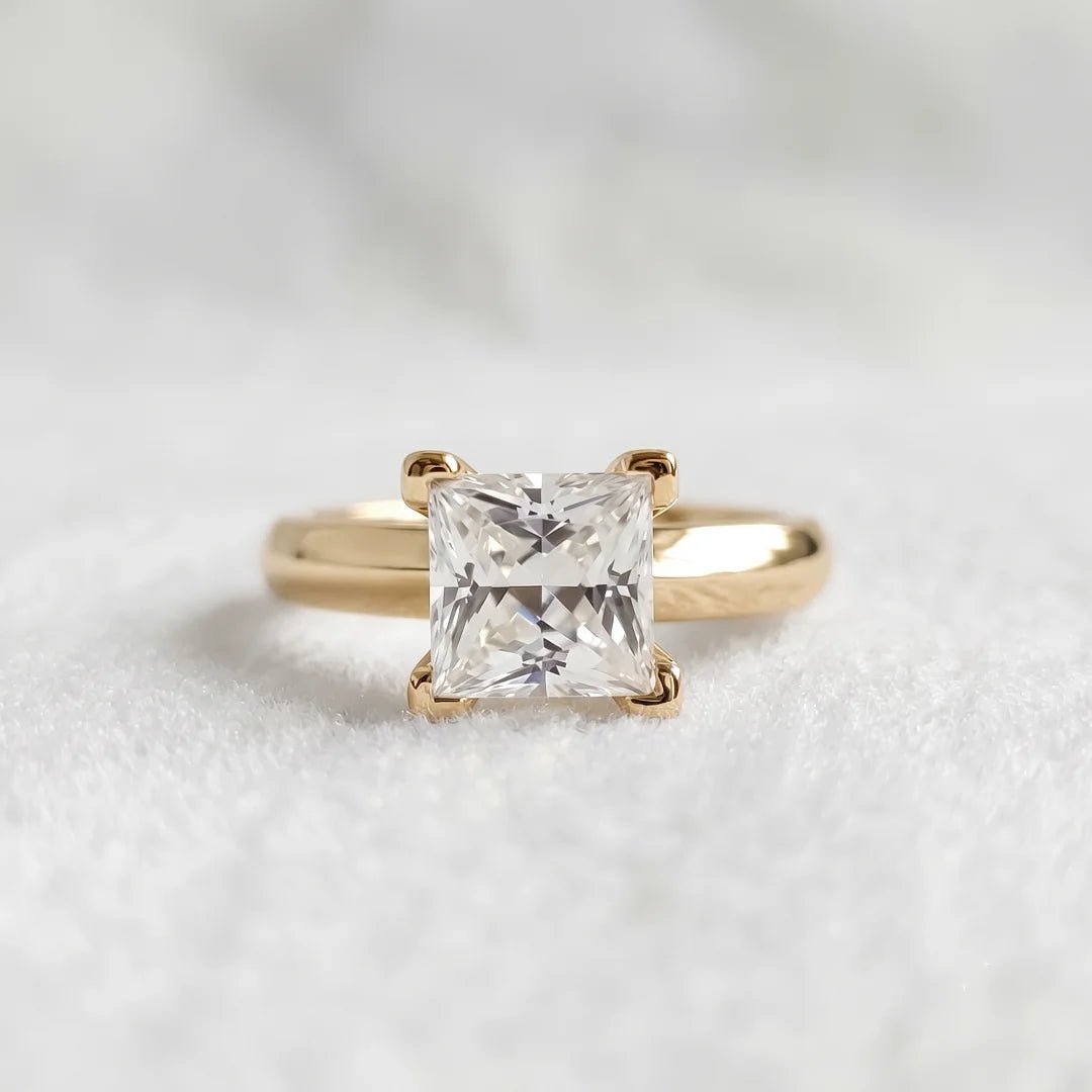 1 Ct Princess Cut Lab Grown Diamond Ring For Women - Riant Fine Jewelry LLC