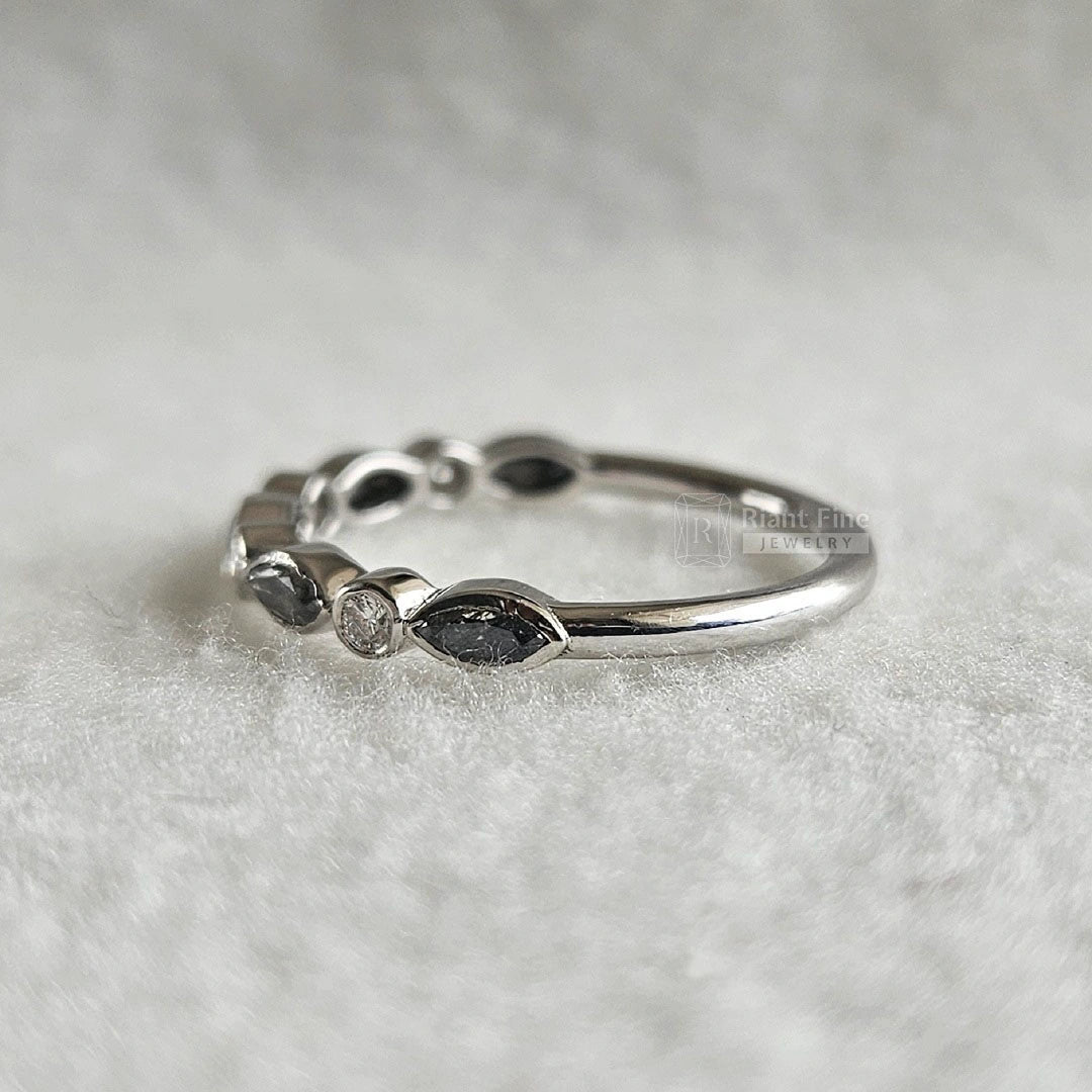 Gold-Half-Eternity-Wedding-Band