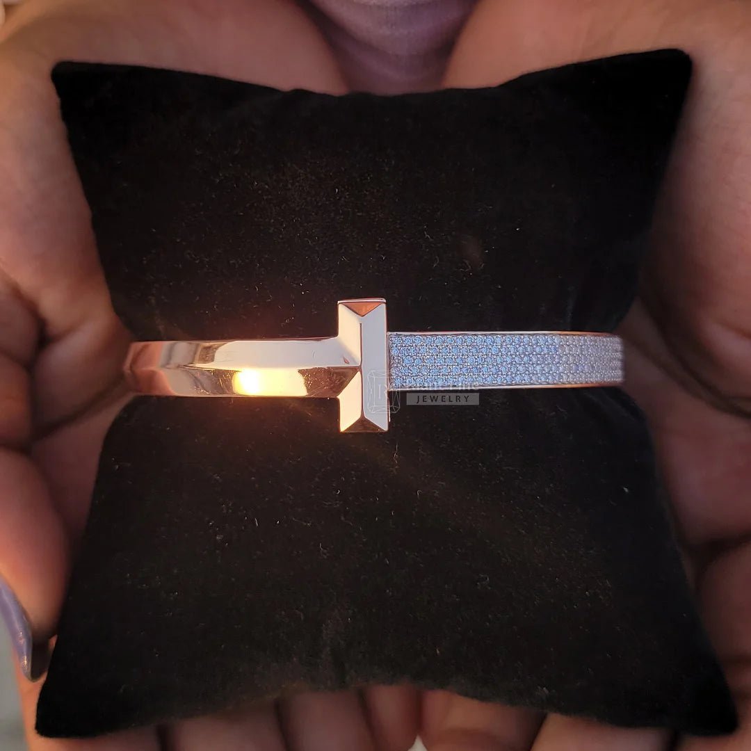 14K Rose Gold Lab Grown Diamond Men's Bracelet - Riant Fine Jewelry