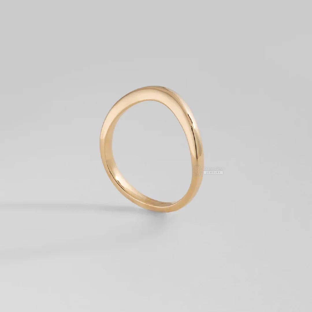 Dainty Yellow Gold Stackable Ring