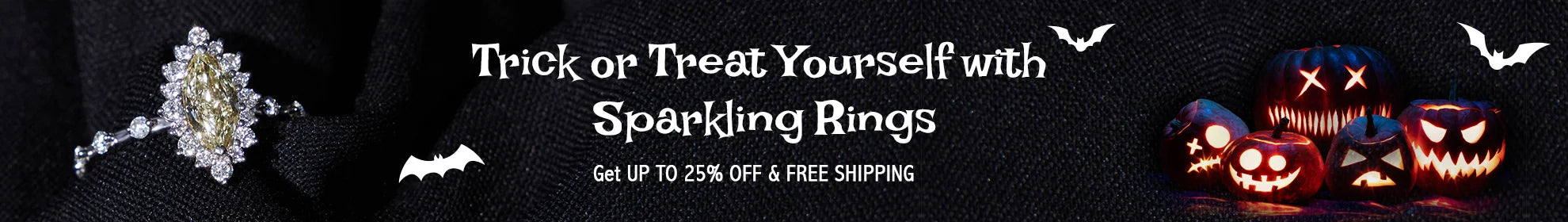 Halloween sparkling rings special offer