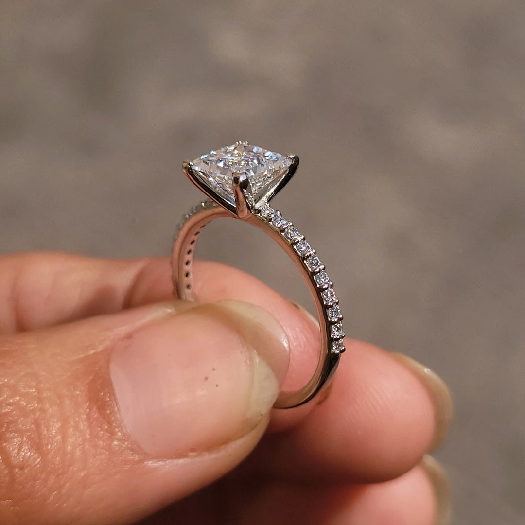 Luxury Princess Cut Diamond Ring