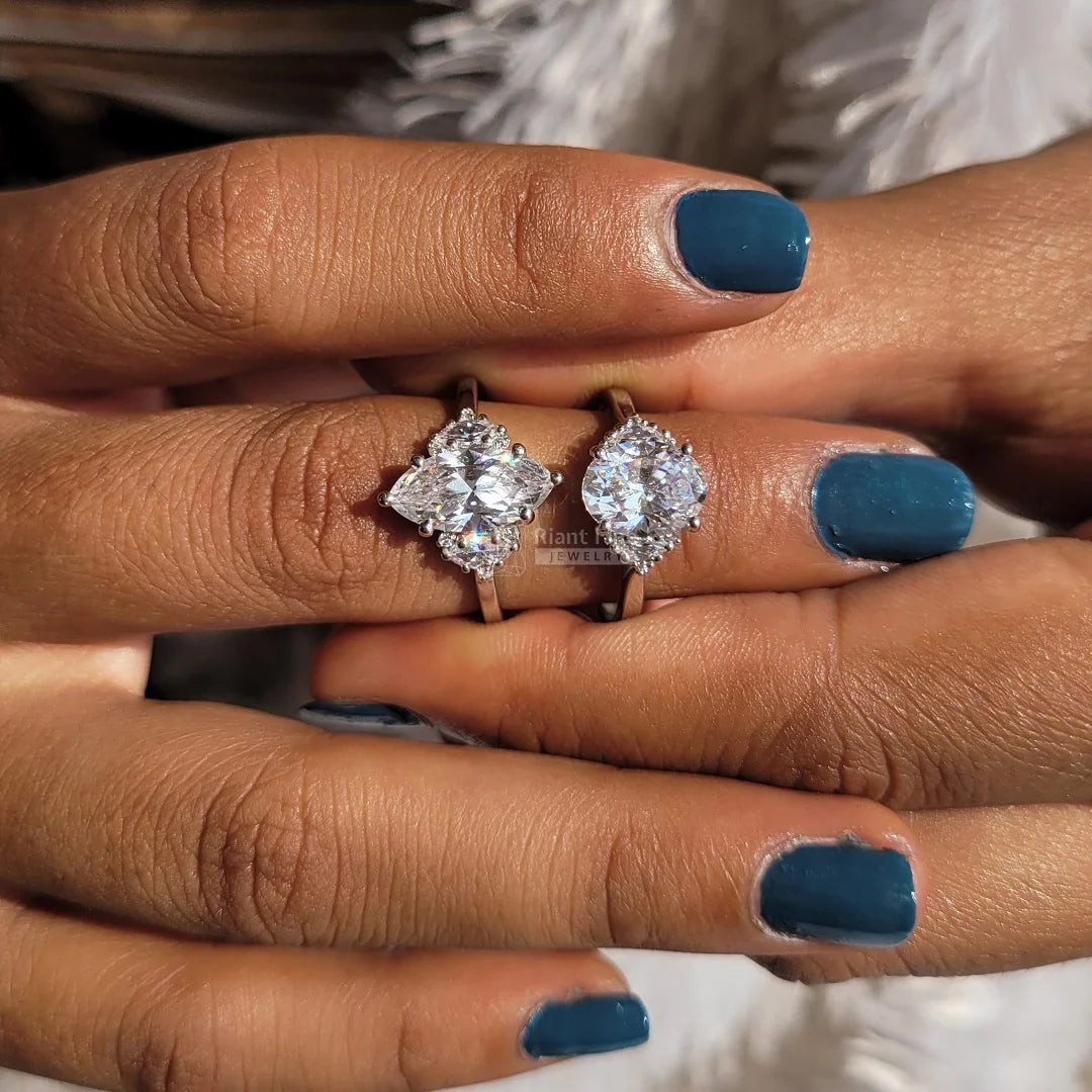 Oval vs Marquise Diamond Engagement Ring