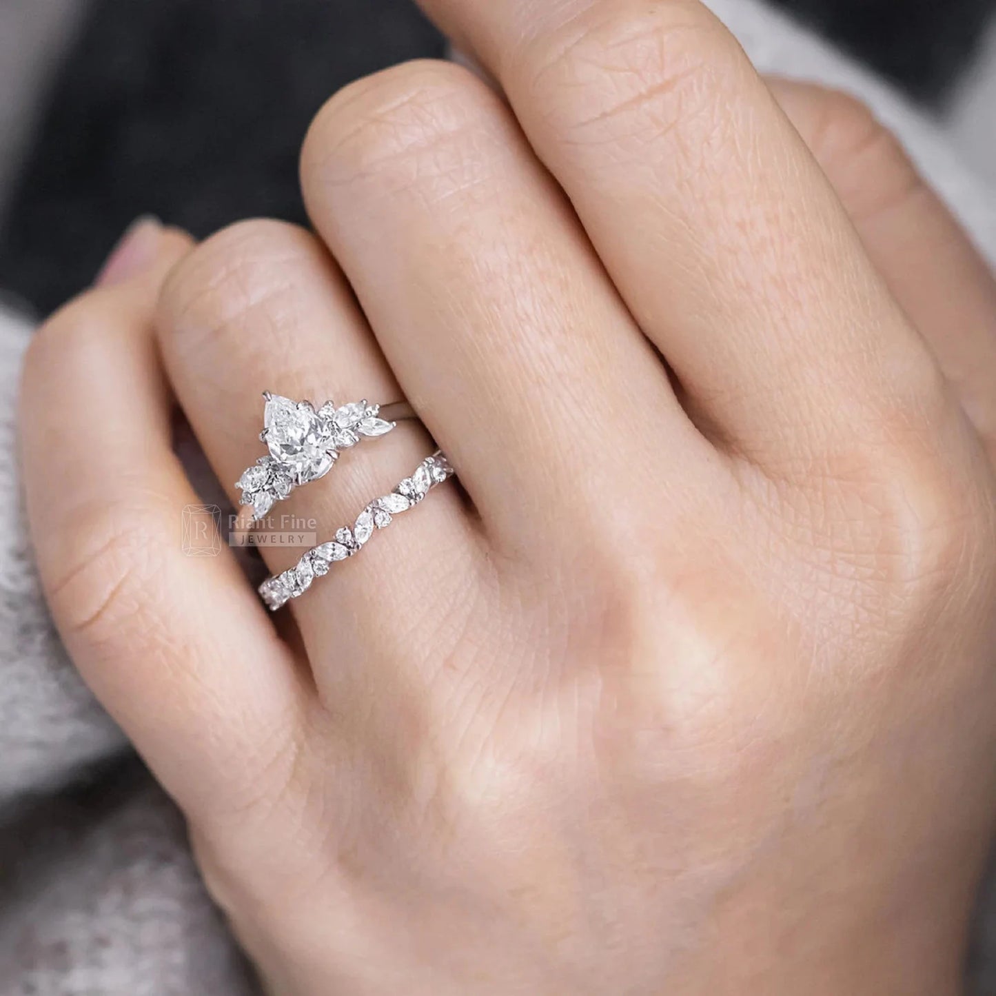 Pear Shaped Engagement Ring