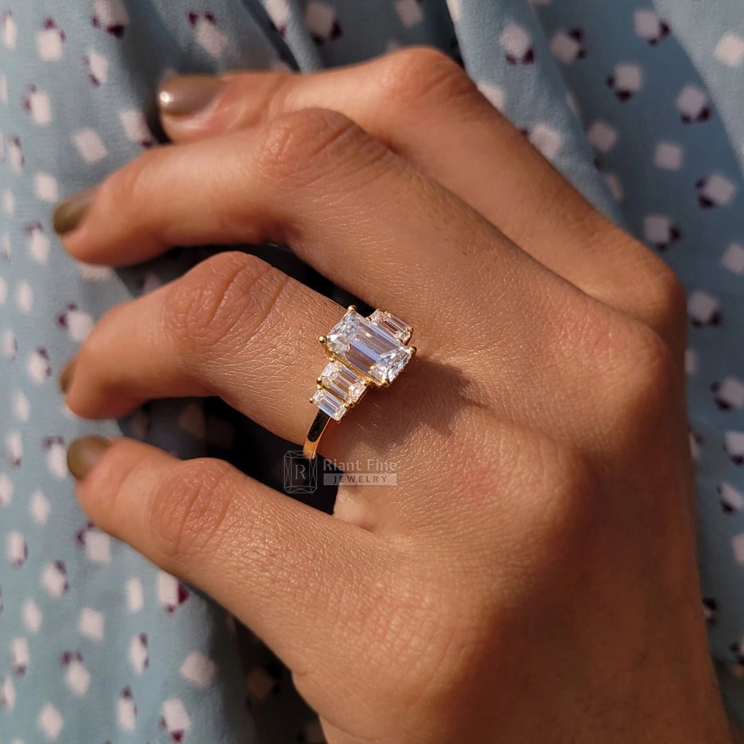 Emerald Engagement Ring in USA