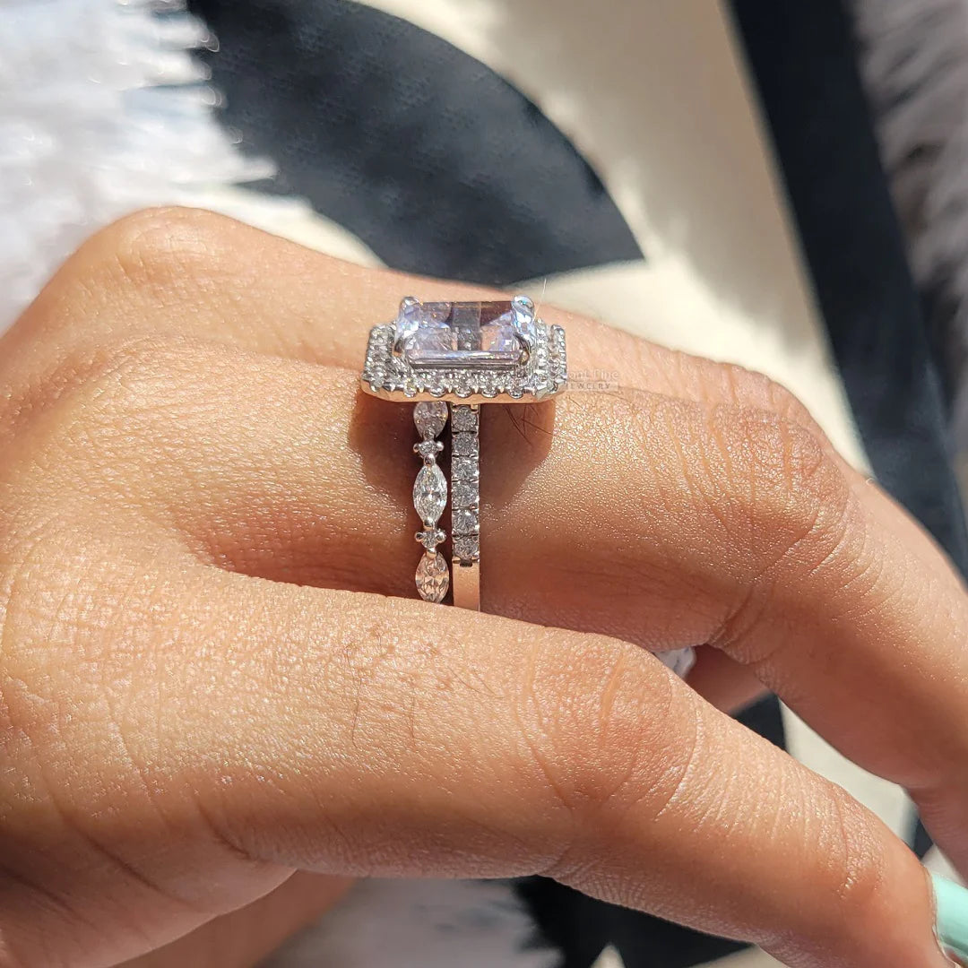 Elegant Lab Diamond Bridal Ring
