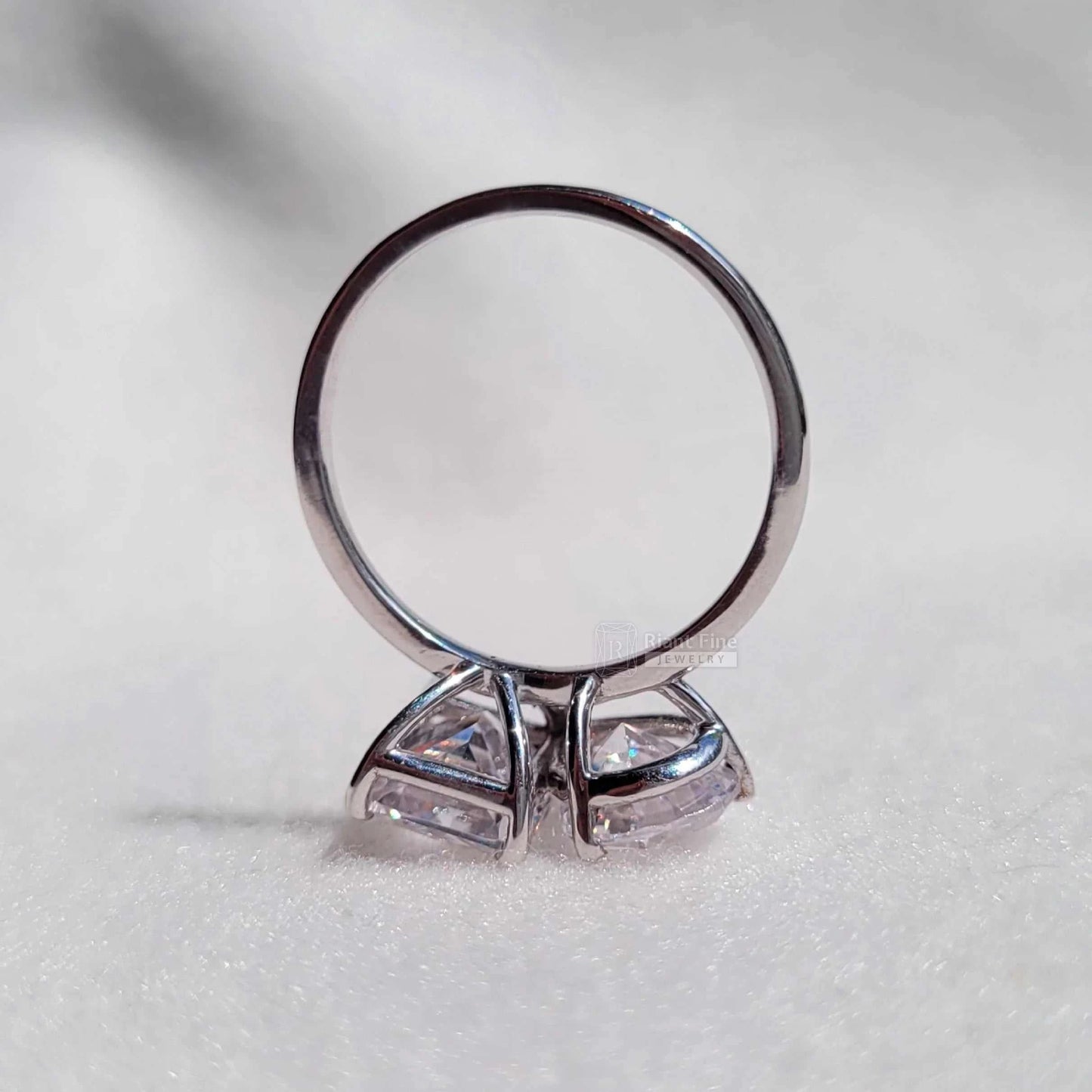 Radiant & Teardrop Moissanite - Riant Fine Jewelry LLC