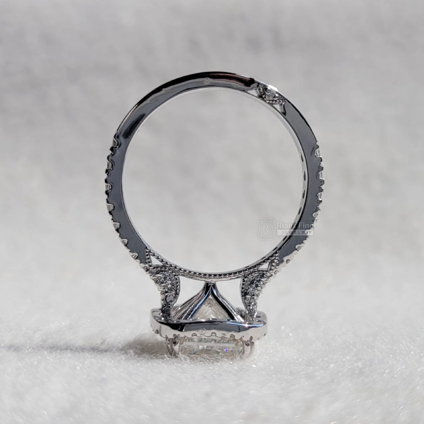 lab created diamond rings