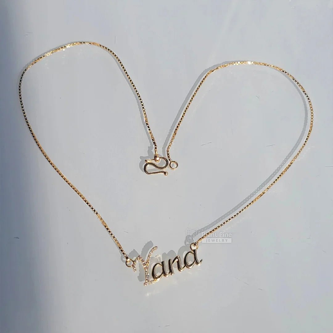 Yana Initial Diamond Pendant with Lab Grown Diamonds - Riant Fine Jewelry LLC