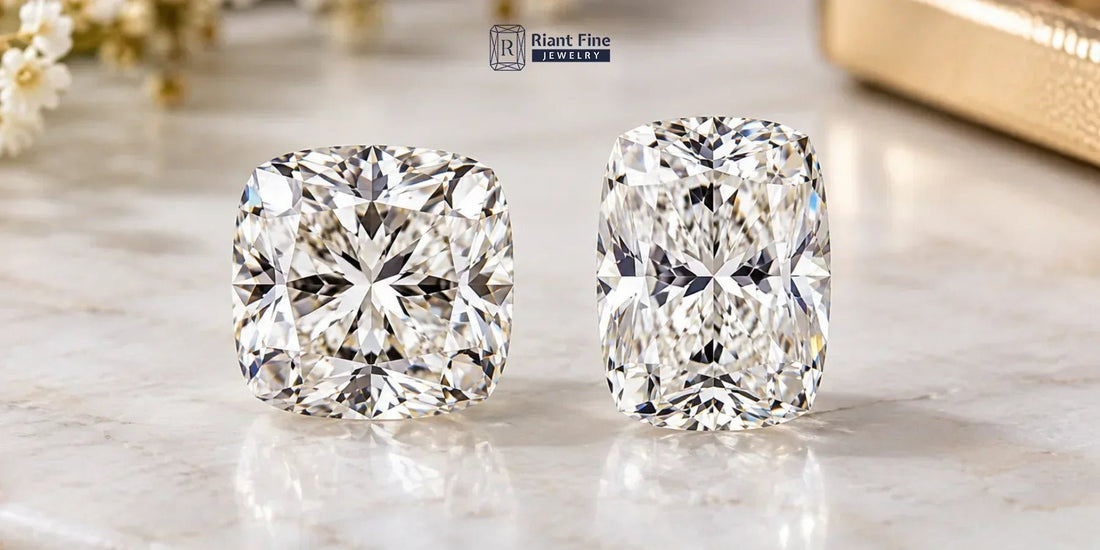 Cushion Cut vs Elongated Cushion: Which Shape Should You Choose? - Riant Fine Jewelry LLC