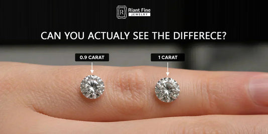 Diamond Carat Weight vs Actual Size: Why 0.9 Carat Looks Almost Identical to 1 Carat - Riant Fine Jewelry LLC
