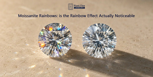 Moissanite Rainbows: Is the Rainbow Effect Actually Noticeable - Riant Fine Jewelry LLC