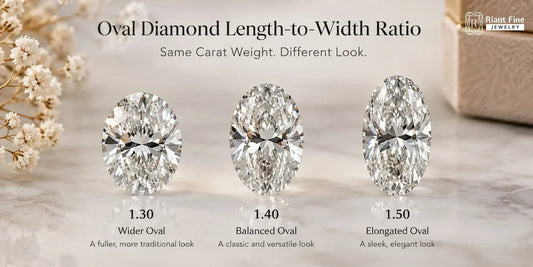Oval Diamond Length-to-Width Ratio: What Proportion Looks Best? - Riant Fine Jewelry LLC
