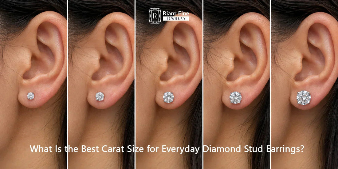 What Is the Best Carat Size for Everyday Diamond Stud Earrings? - Riant Fine Jewelry LLC