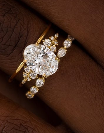 Lab Grown Diamond Bridal Rings Set - Riant Fine Jewelry