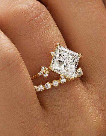 Moissanite Bridal Rings Set - Riant Fine Jewelry