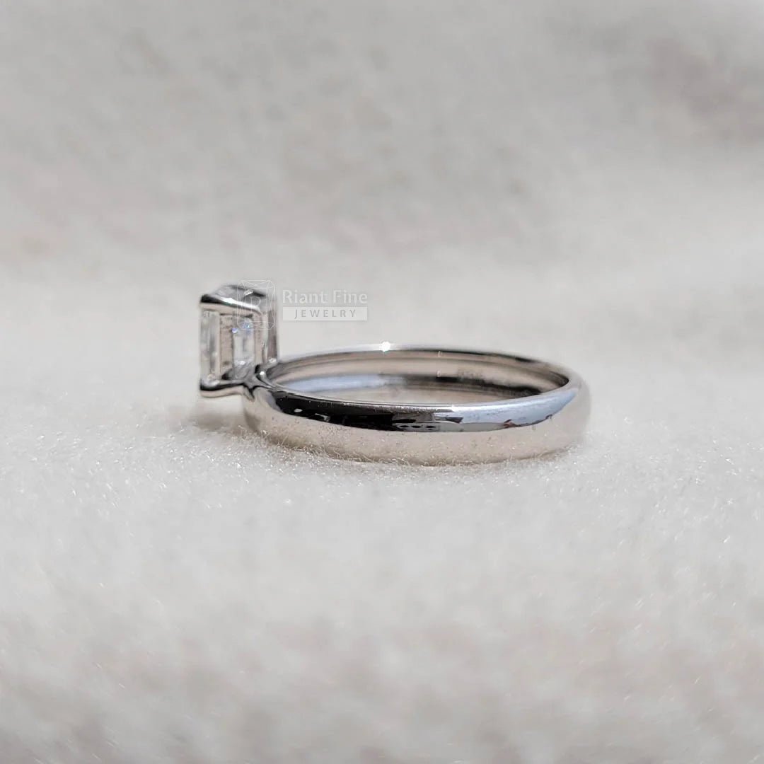 1 Carat Princess Cut Diamond Square Engagement Ring - Riant Fine Jewelry