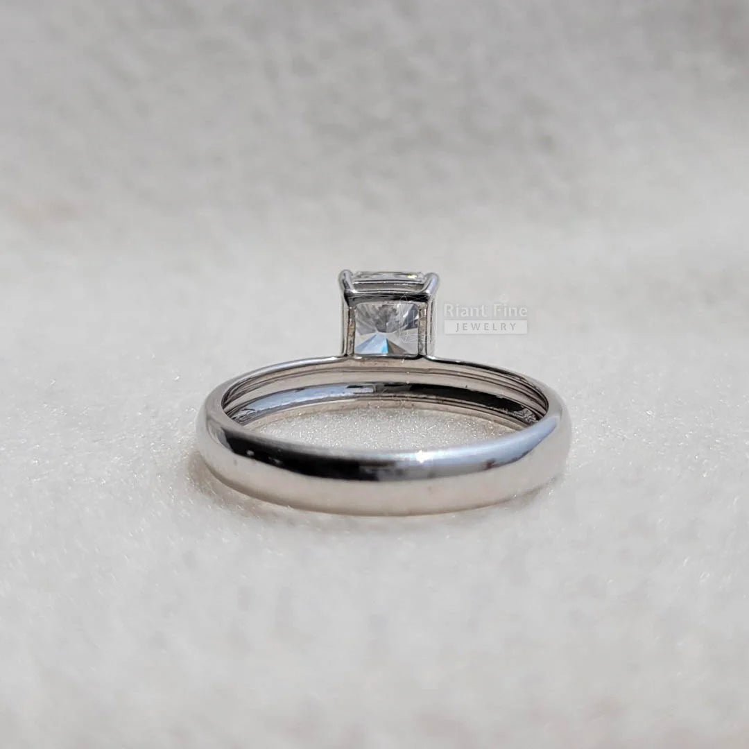 1 Carat Princess Cut Diamond Square Engagement Ring - Riant Fine Jewelry