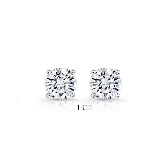 Lab Grown Diamond Stud Earrings in 925 Sterling Silver