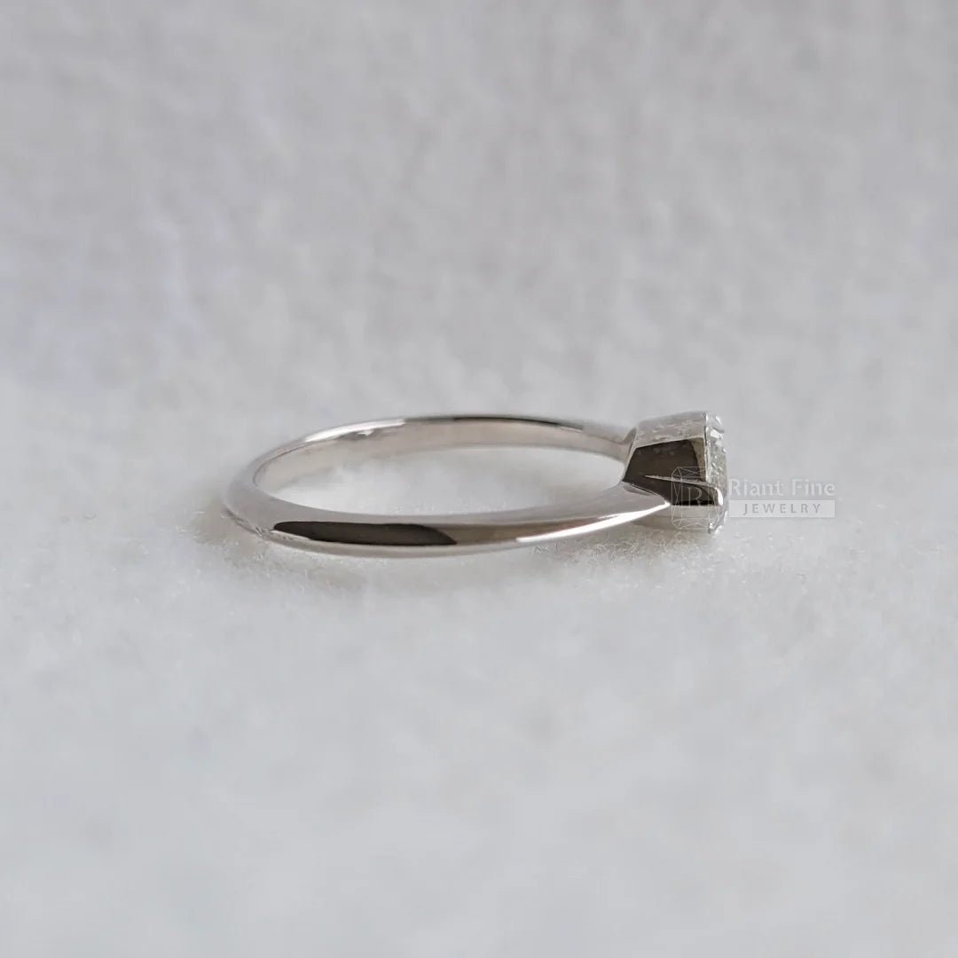 1 Ct East West Marquise Lab Grown Diamond Engagement Ring - Riant Fine Jewelry