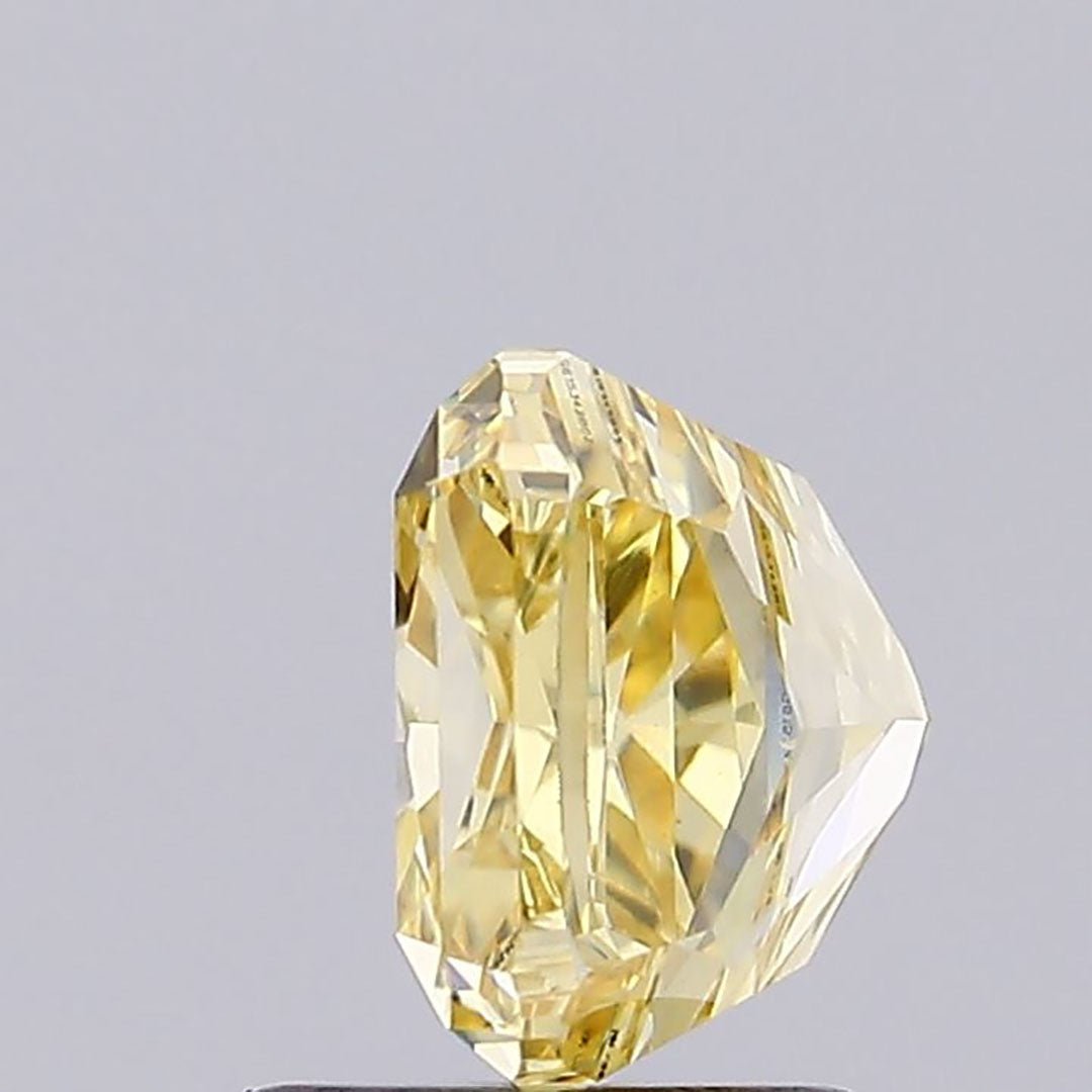 1 Ct Fancy Yellow Cushion Cut Lab Grown Diamond - Riant Fine Jewelry