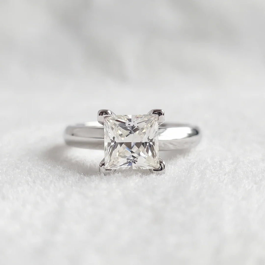 1 Ct Princess Cut Lab Grown Diamond Ring For Women - Riant Fine Jewelry LLC