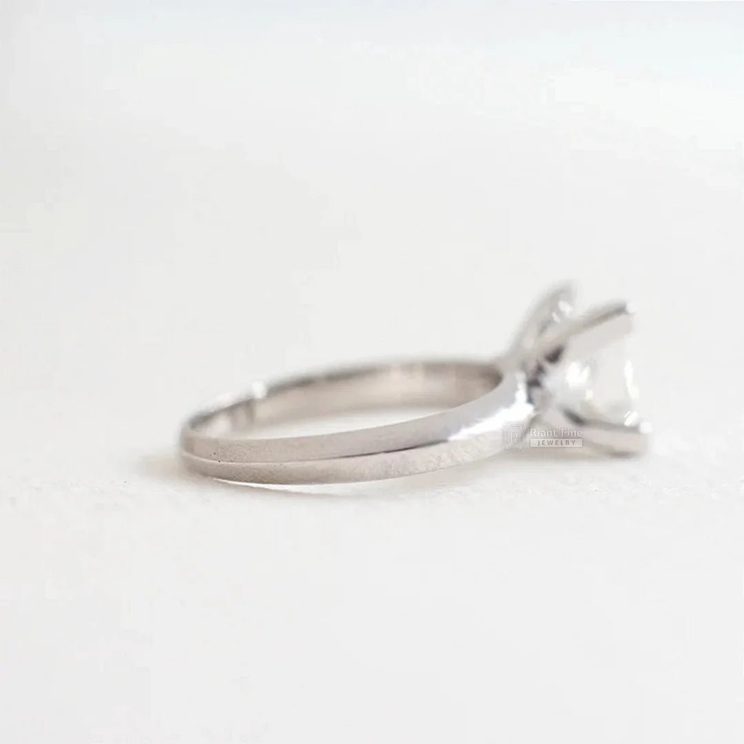 1 Ct Princess Cut Lab Grown Diamond Ring For Women - Riant Fine Jewelry LLC
