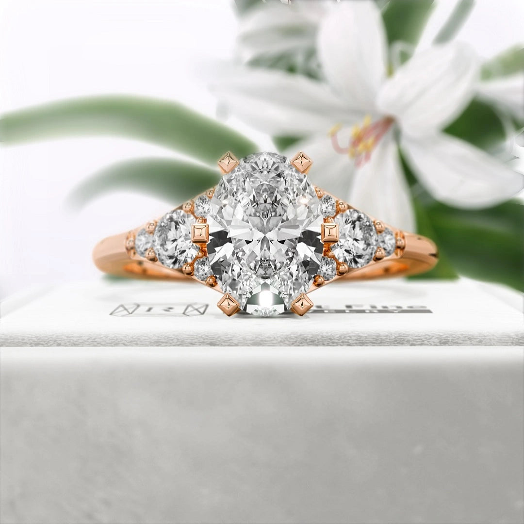 1.25-Ct-Oval-Diamond-Engagement-Ring-14K-Rose-Gold-Front-View