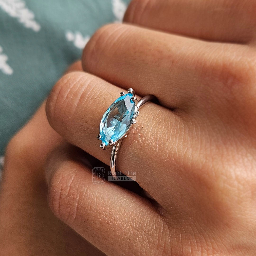 Aqua-Blue-Marquise-Aquamarine-Ring