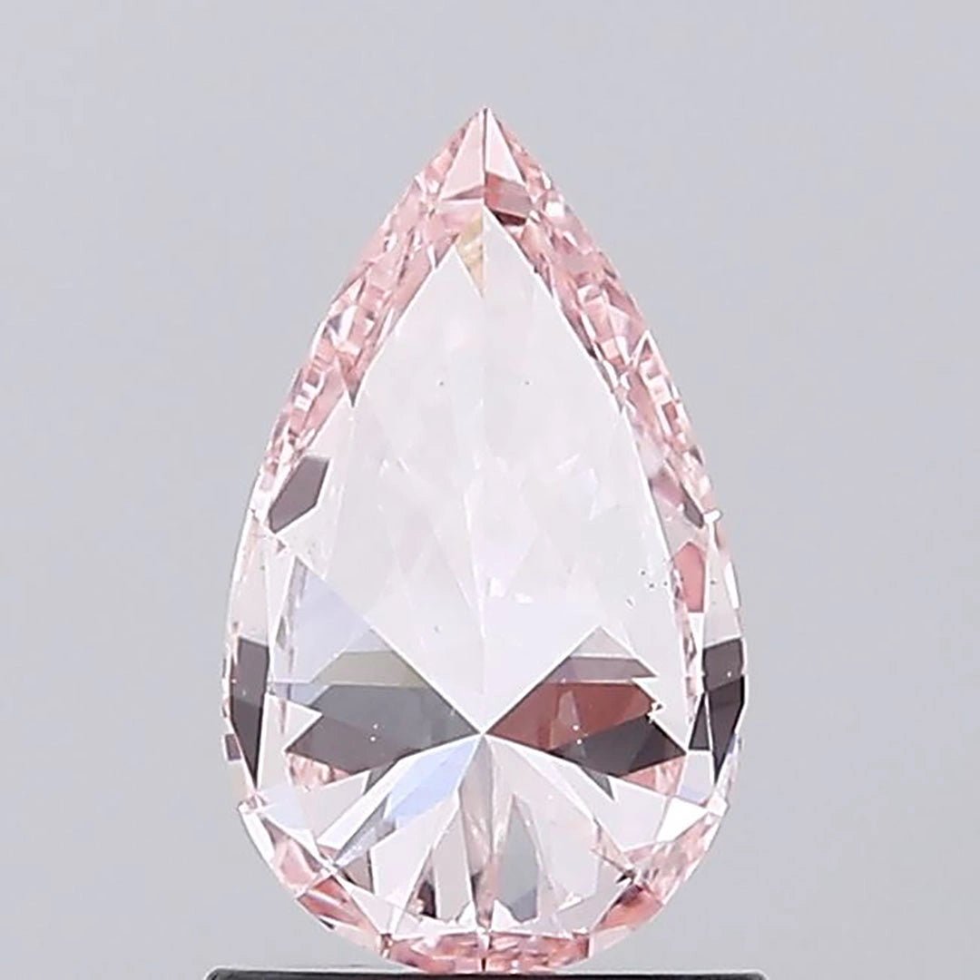 1.01 Ct Fancy Intense Pink Pear Lab Grown Diamond - Riant Fine Jewelry