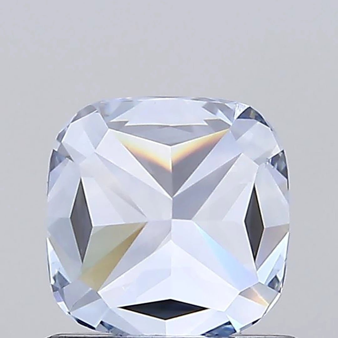 1.02 Ct Fancy Vivid Blue Cushion Lab Grown Diamond - Riant Fine Jewelry