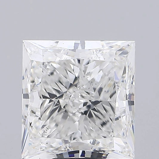 Princess Cut Lab Grown Diamond Front View