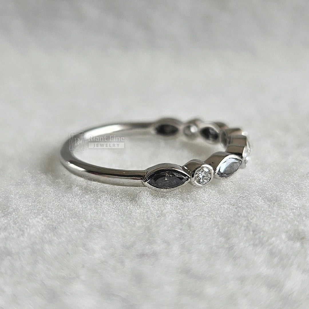 Marquise-and-Round-Diamond-Band