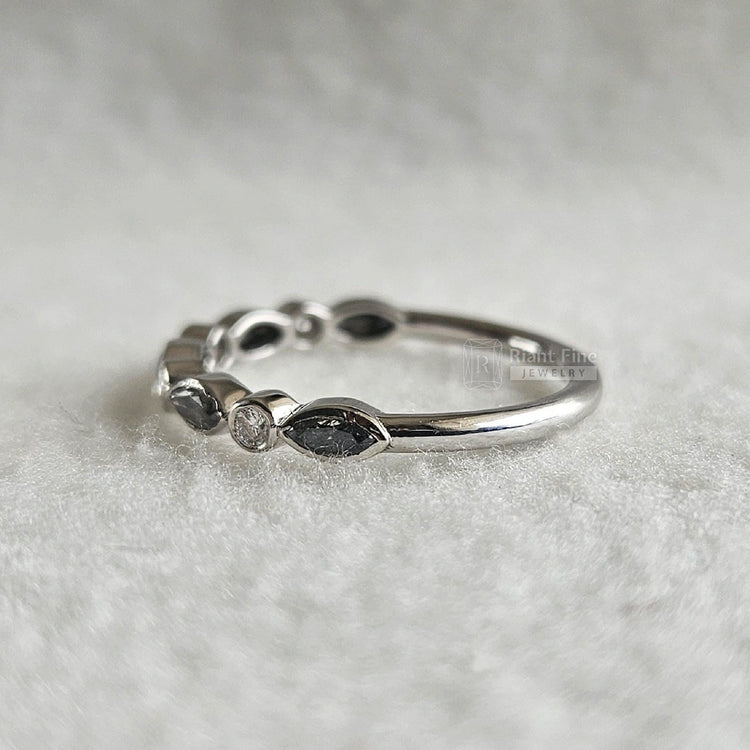 Gold-Half-Eternity-Wedding-Band