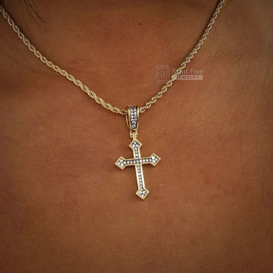 14K Gold Cross Pendant