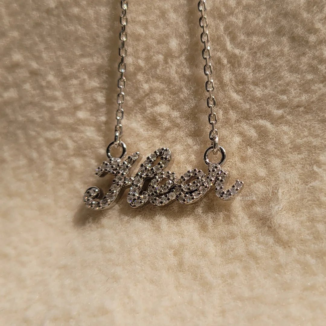 14K Gold Dainty Personalized Name Necklace For Her - Riant Fine Jewelry