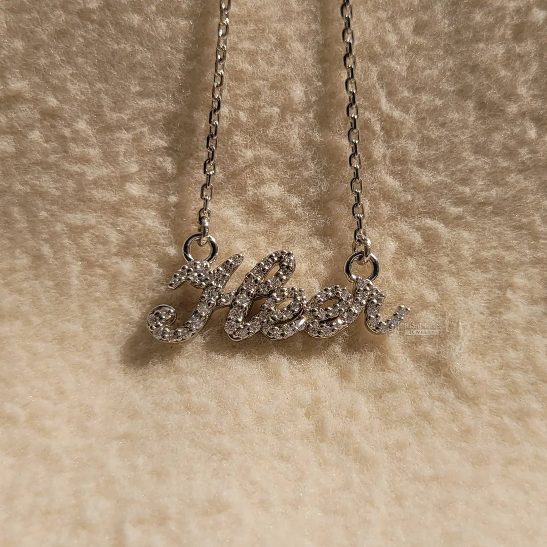 14K Gold Dainty Personalized Name Necklace For Her - Riant Fine Jewelry