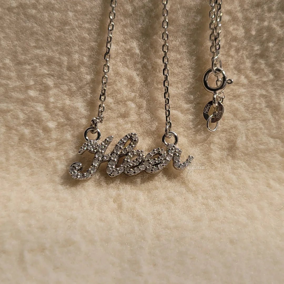 14K Gold Dainty Personalized Name Necklace For Her - Riant Fine Jewelry