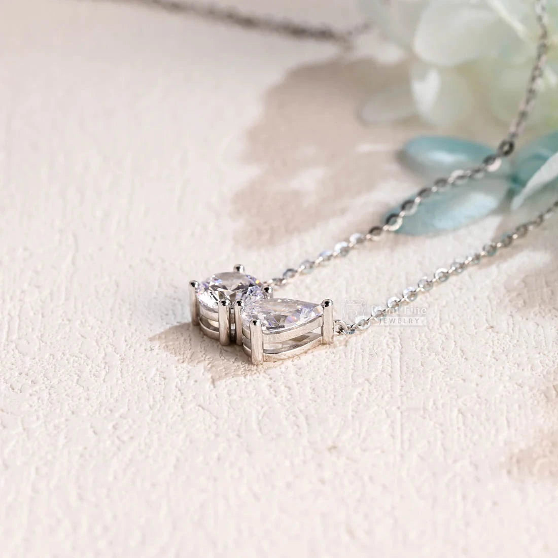 14K White Gold Toi Et Moi Jewelry
