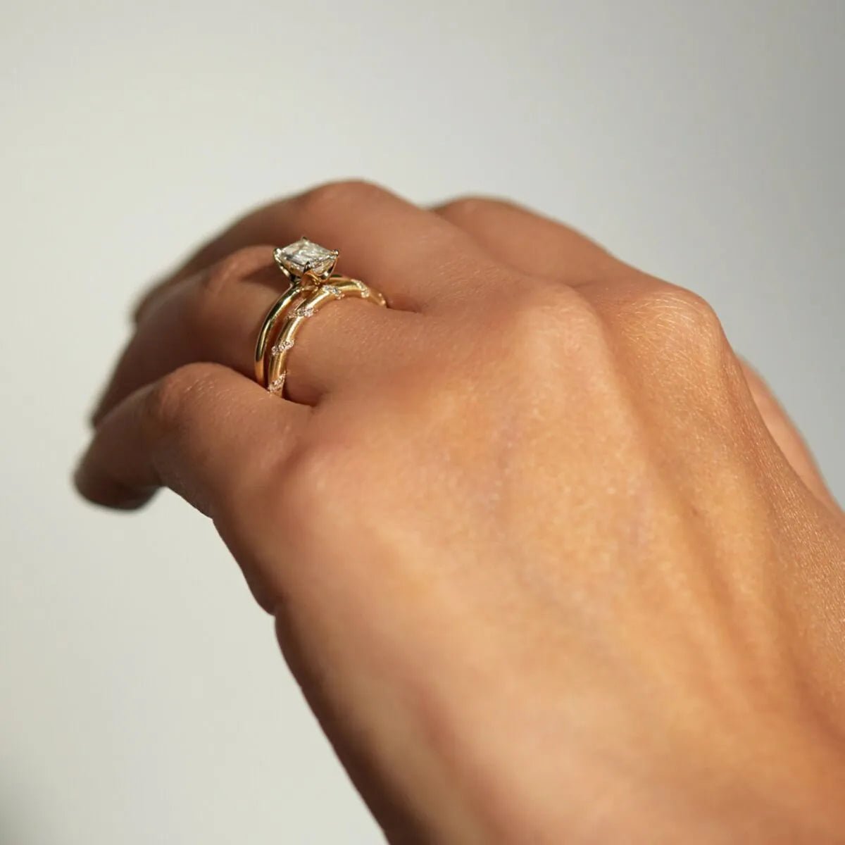 14K Yellow Gold Diamond Eternity Wedding Band - Riant Fine Jewelry LLC