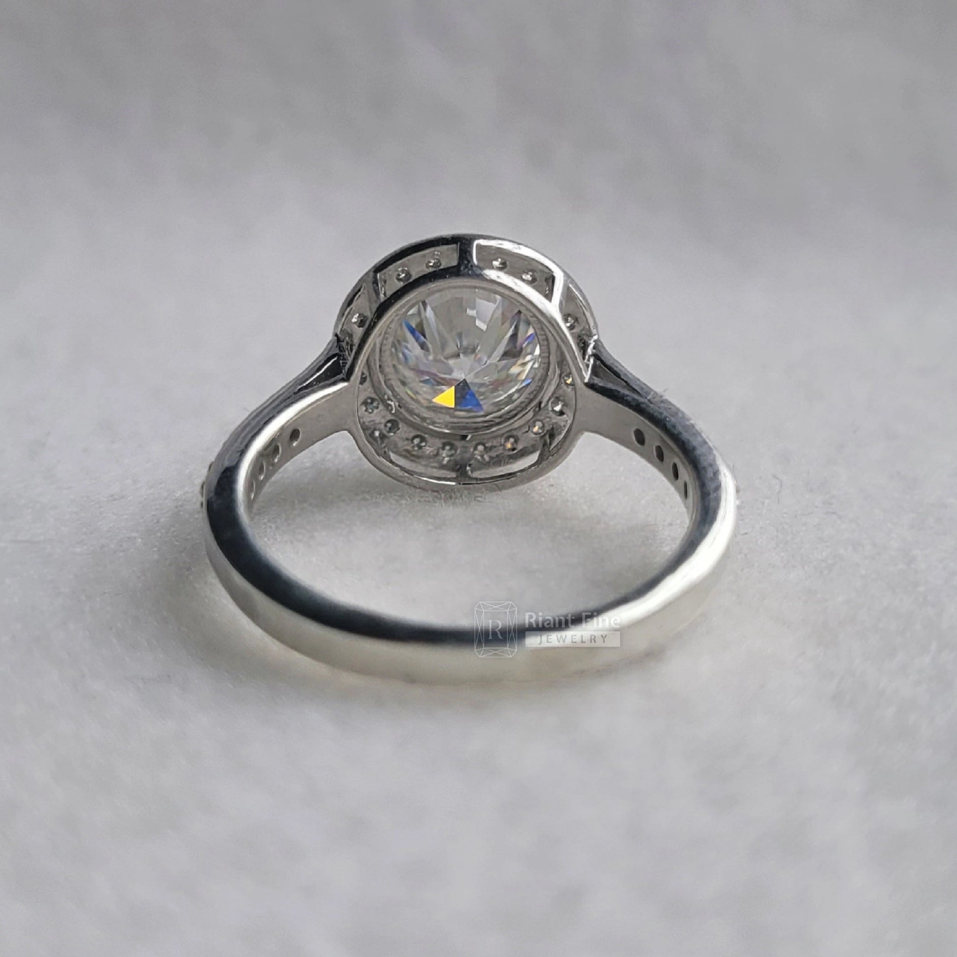 halo diamond engagement ring