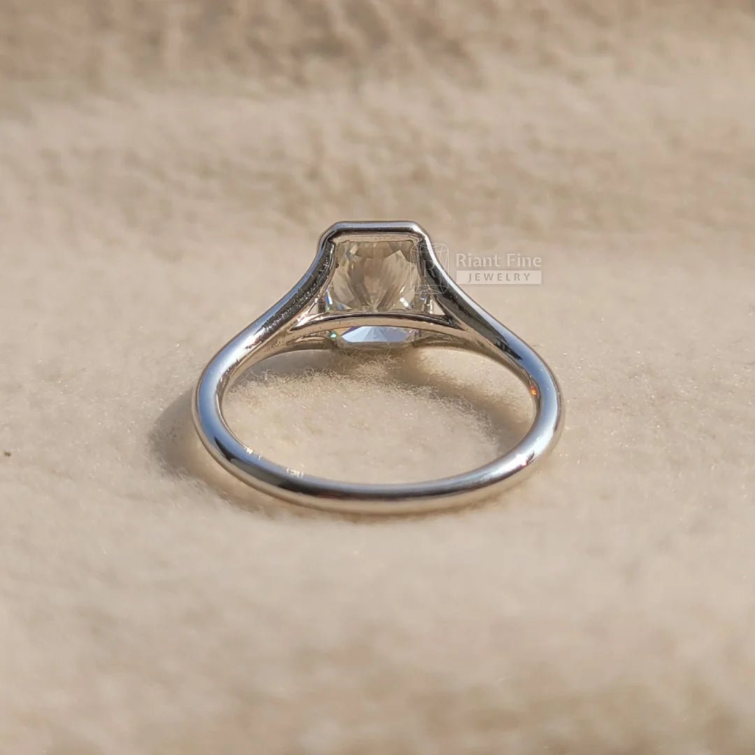 2 Carat Radiant Diamond Split Shank Engagement Ring - Riant Fine Jewelry