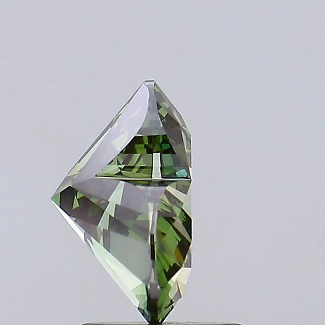 2 Ct Fancy Vivid Green Heart Lab Grown Diamond - Riant Fine Jewelry