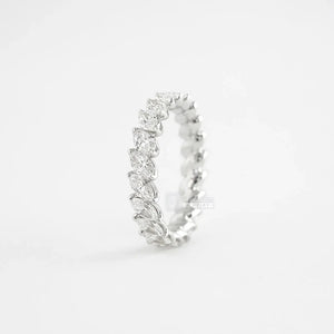 2 Ct Full Eternity Marquise Cut Diamond Wedding Band