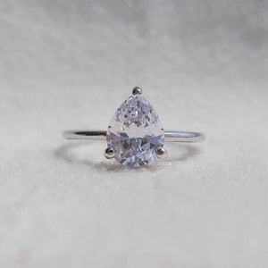 2 Ct Pear Shaped Diamond Solitaire Engagement Ring