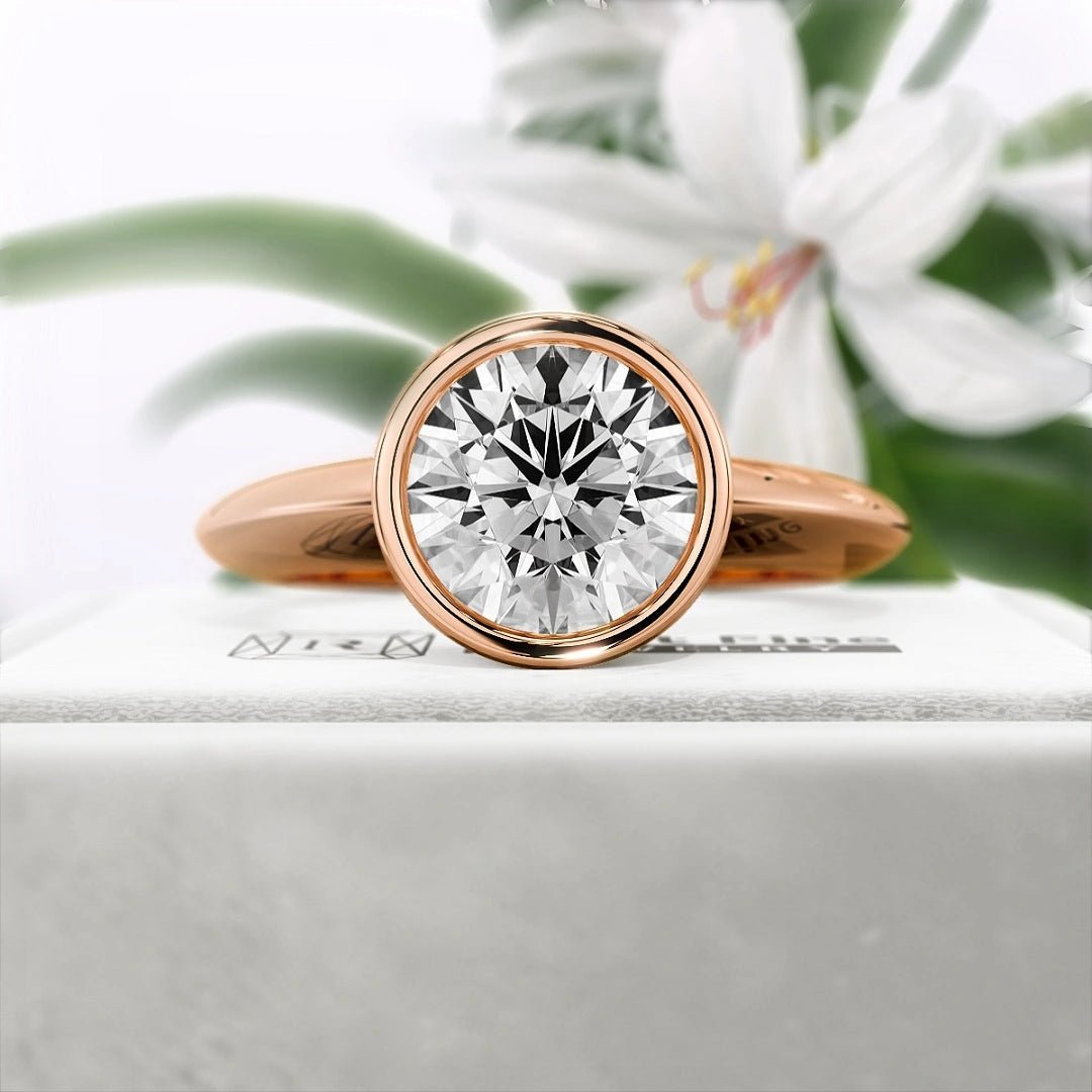 2 Ct Round Diamond Engagement Ring in 14K Gold - Riant Fine Jewelry