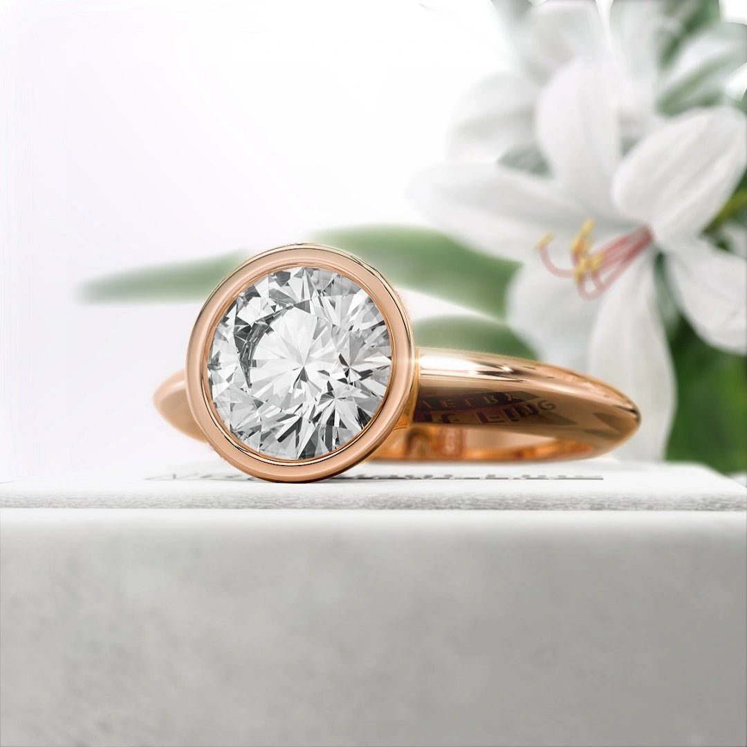 2 Ct Round Diamond Engagement Ring in 14K Gold - Riant Fine Jewelry