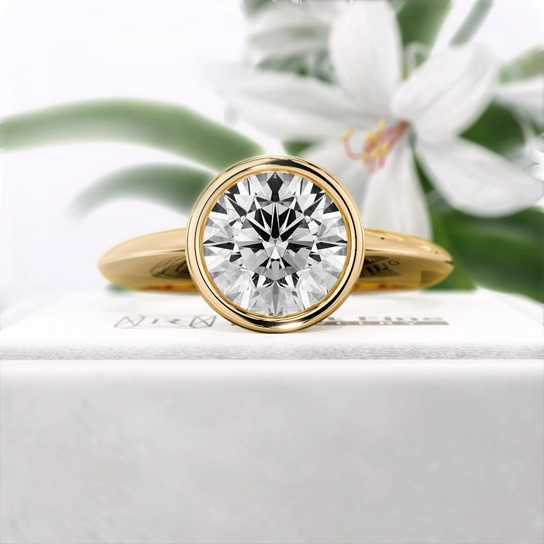 2 Ct Round Diamond Engagement Ring in 14K Gold - Riant Fine Jewelry