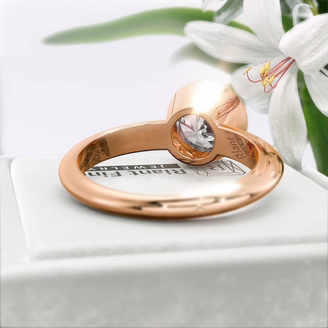 2 Ct Round Diamond Engagement Ring in 14K Gold - Riant Fine Jewelry