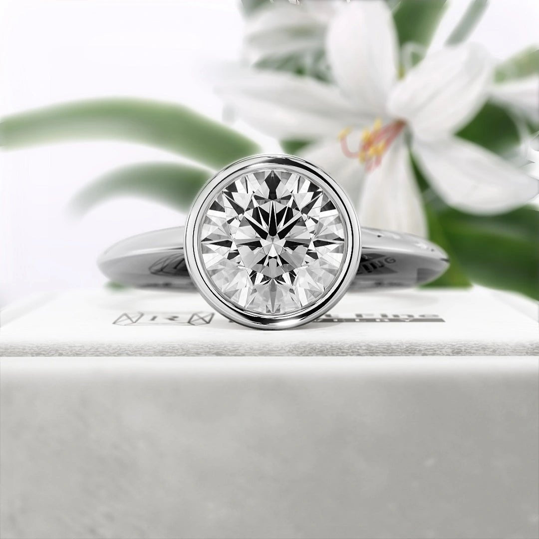 2 Ct Round Diamond Engagement Ring in 14K Gold - Riant Fine Jewelry